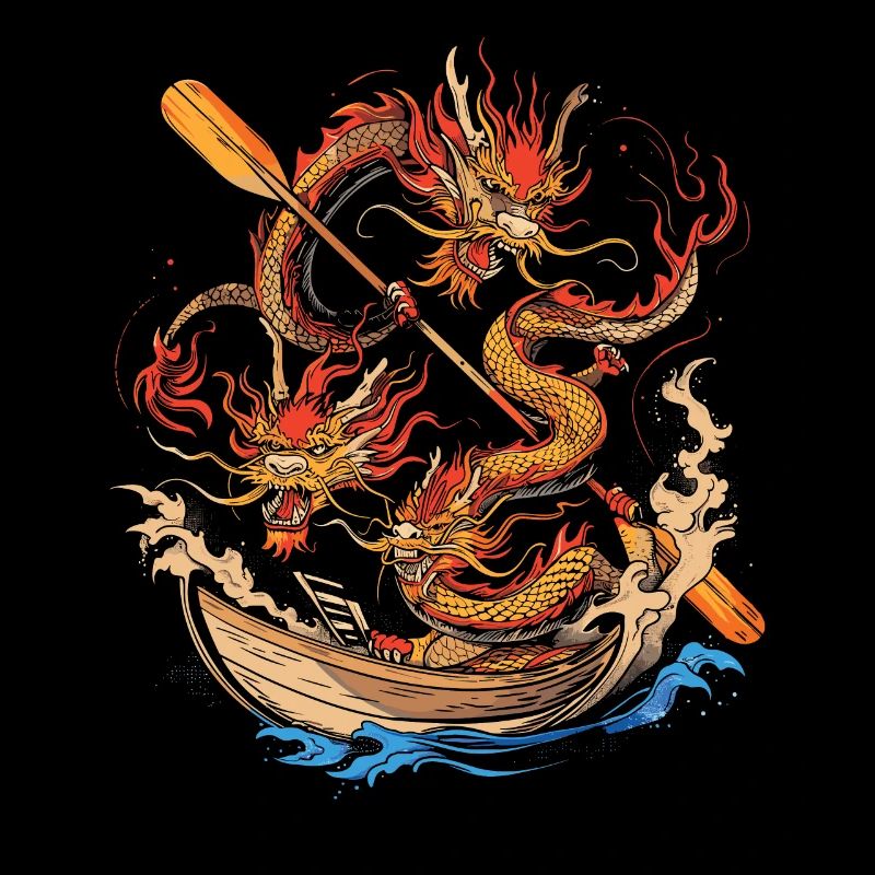 Funny Dragon Boat Paddle