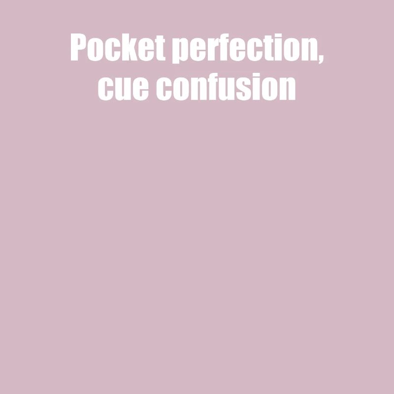 Billard - Perfection de poche, confusion de queue