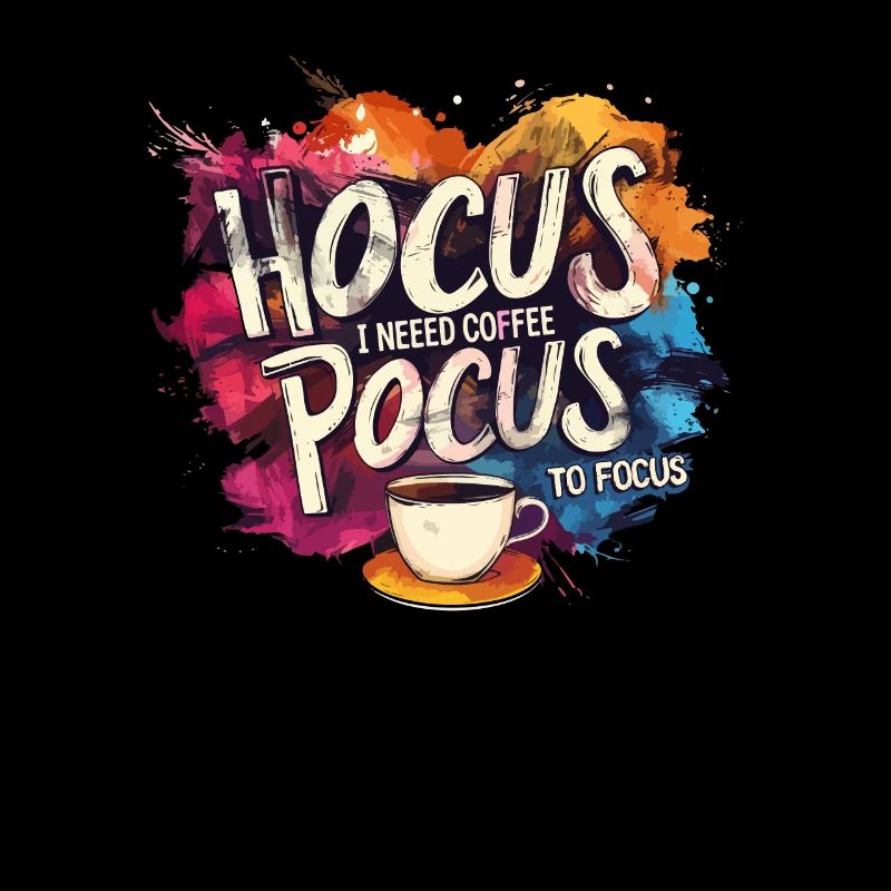 coloré Hocus Pocus Café Design Drôle