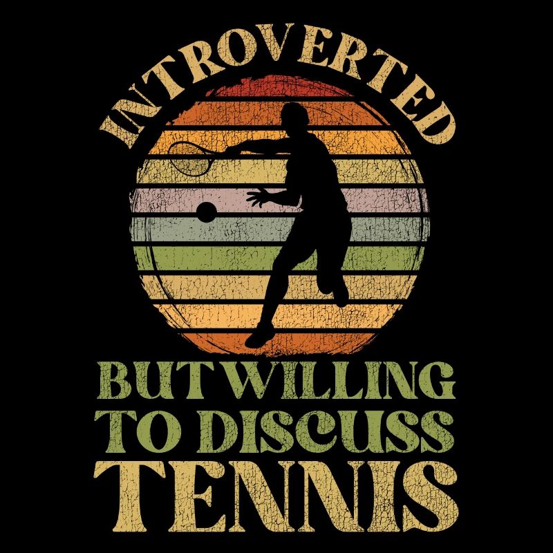 Funny Tennis Player Racket