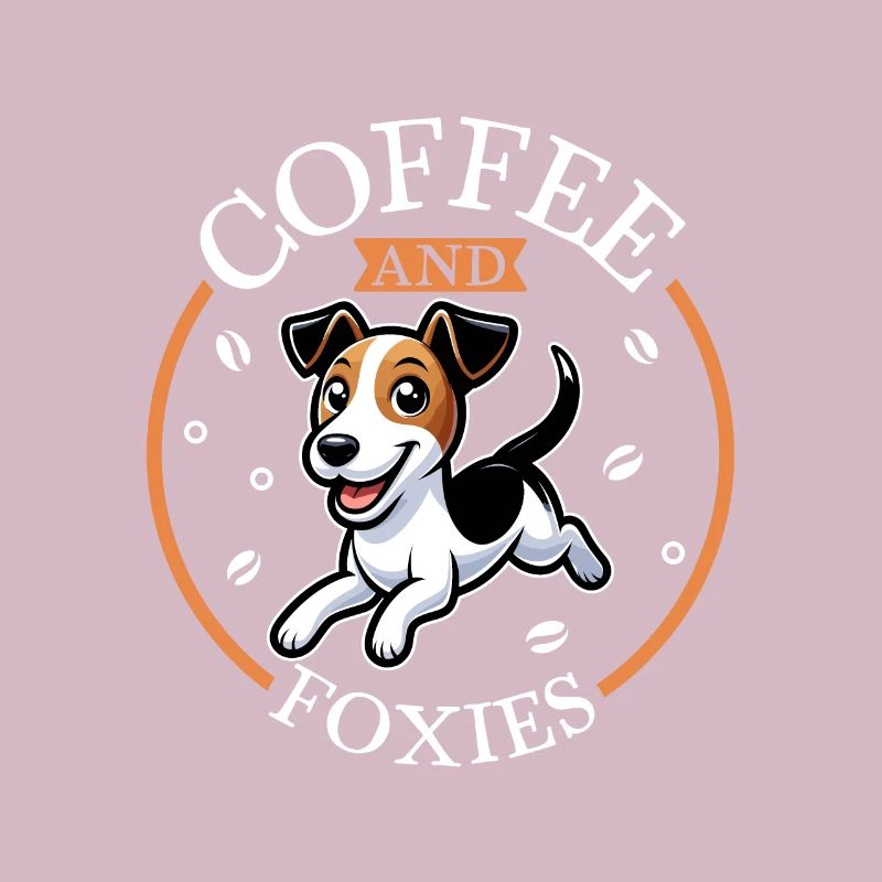 Kaffee und Glatthaar-Foxterrier