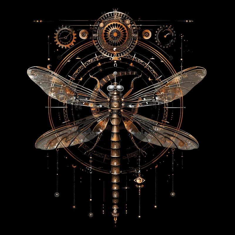 Steampunk-libelle