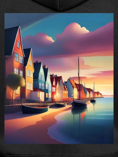 Denmark town harbour