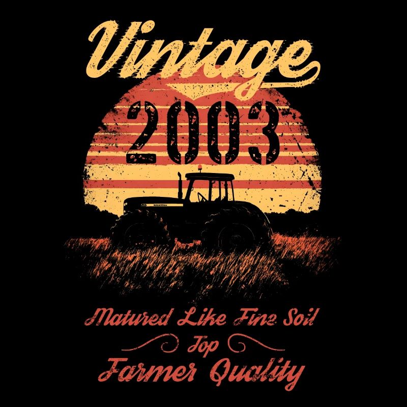 Vintage 2003 Farmer Birthday Tractor Gift