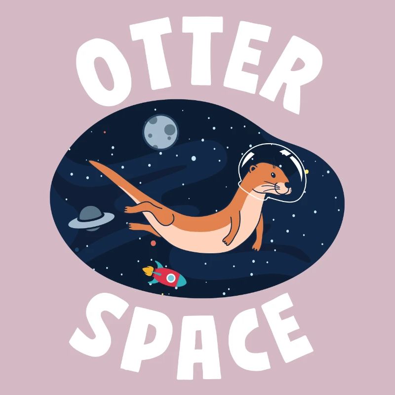 Otter Pun Space Science Astronaut