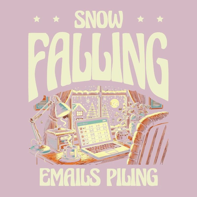 Snow-falling e-mails pile up, winter work