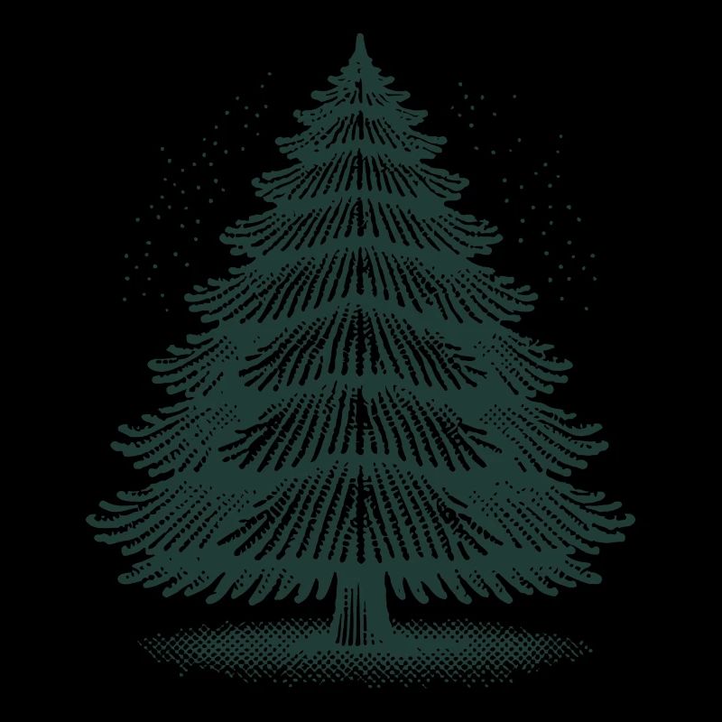 Magical Christmas tree for festive mood