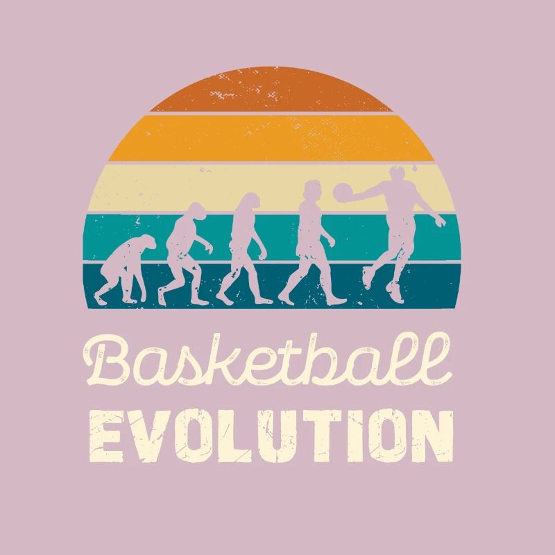 Basketball Evolution Vintage Style