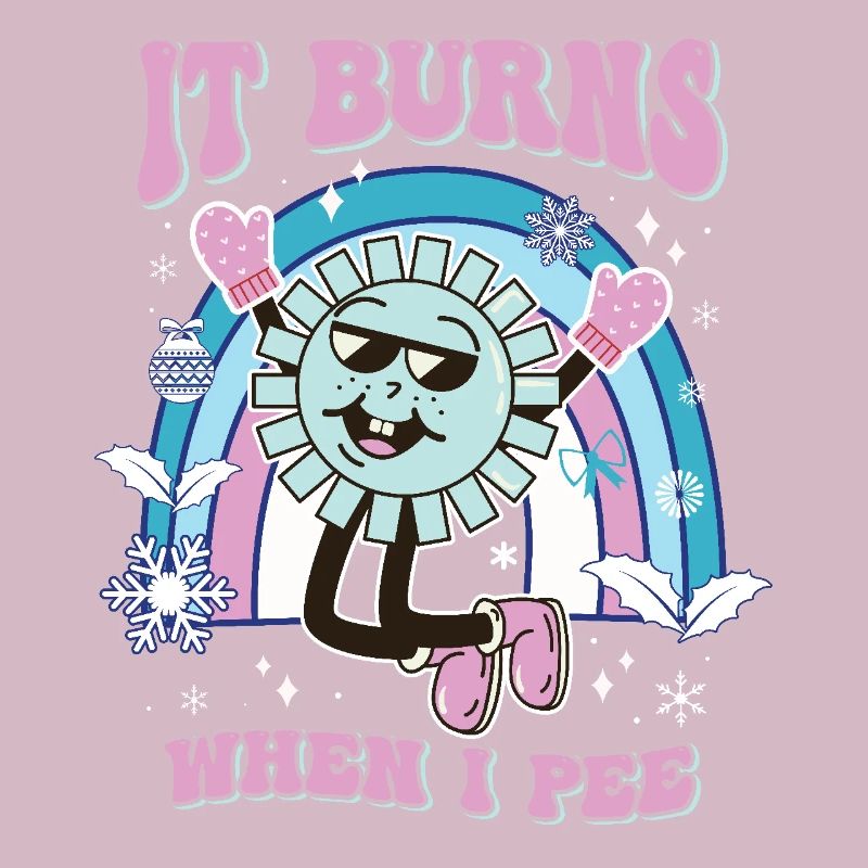 Funny saying "It Burns when I Pee"!