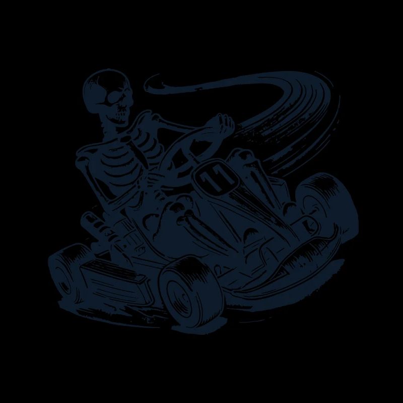 Le skeleton dans l’aventure d’une course de karting