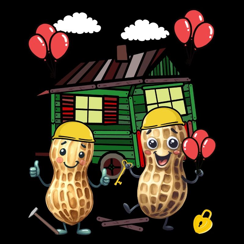 Peanuts Constructeur de maison Constructeur Remorque de construction Maison propre Maison