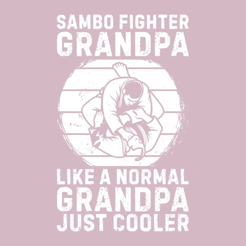 Papy combattant de sambo comme un grand-père normal