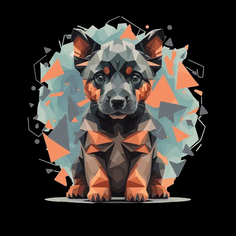 Low-Poly German Shepherd