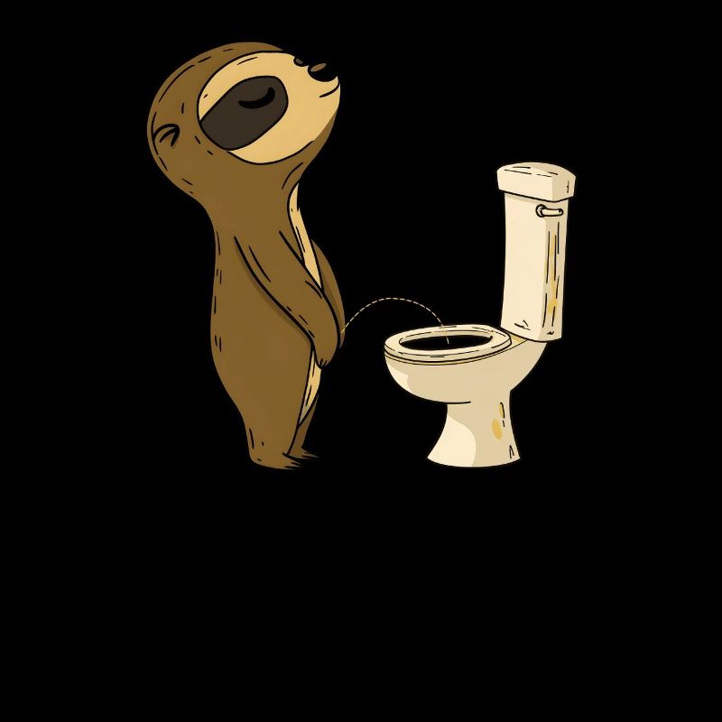 Sloth pees Just let life flow