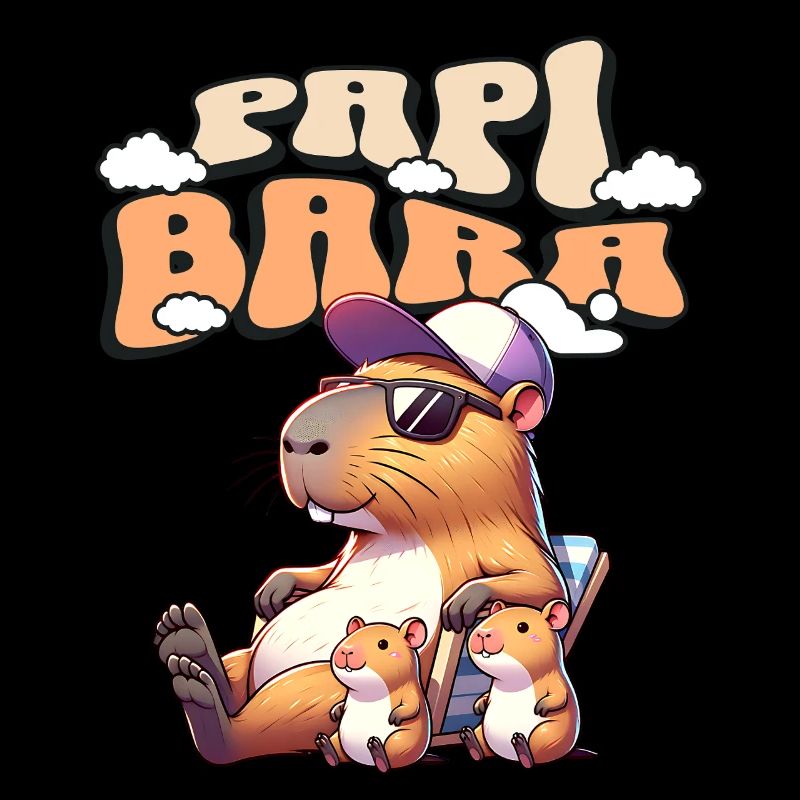 Papibara Capybara Vater Papa