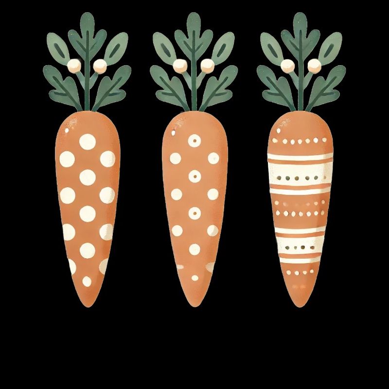 Niedliche Ostern Karottenmuster