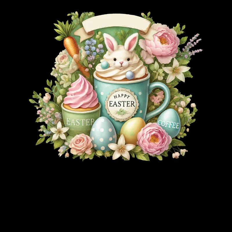 Osterhase Kaffeetasse Happy Easter