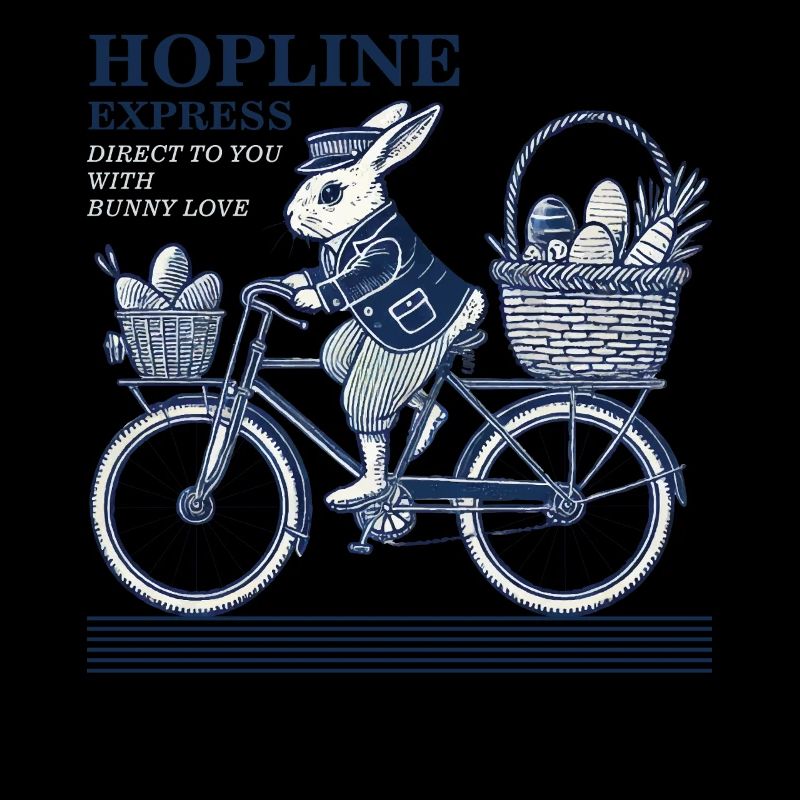 Ostern Hopline Express Retro Ästhetik