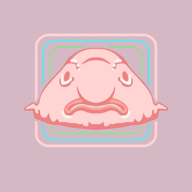 Blobfisch Tiefsee Grumpy Introvertiert Geschenk