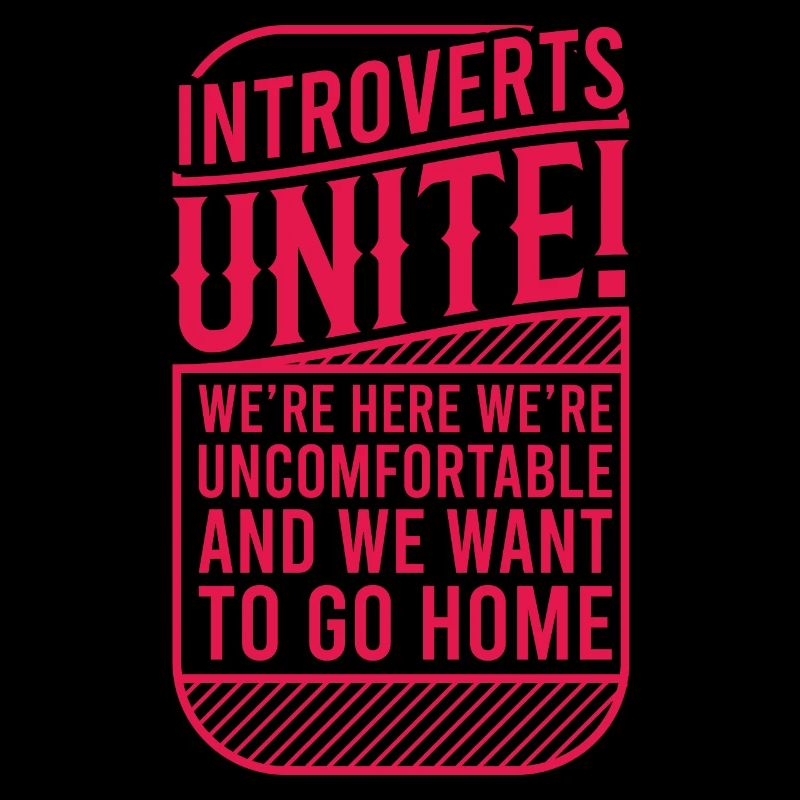 INTROVERTED UNITE Funny Sayings OFFICE gift