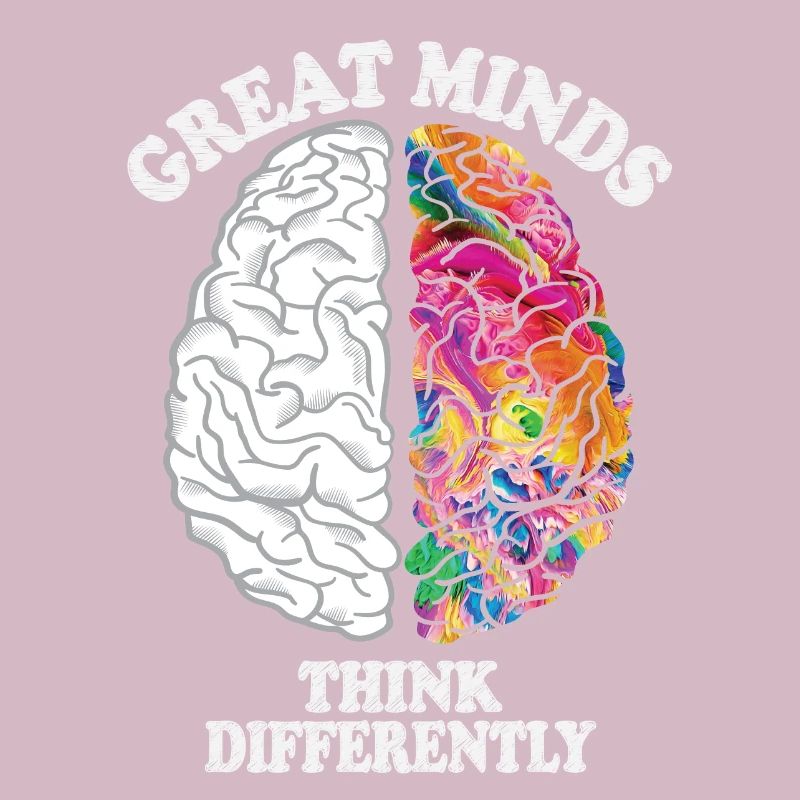 Les grands esprits pensent différemment cerveau créatif