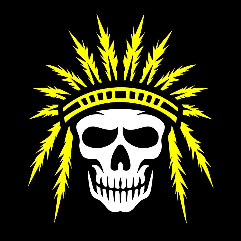 Apache Indianer Häuptling Totenkopf