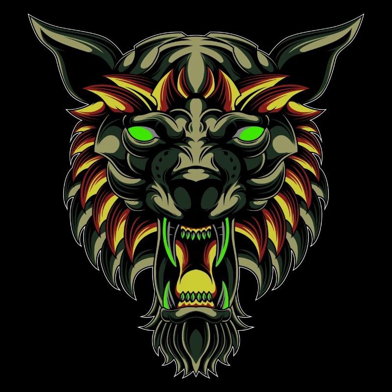 Wolf Tshirt, Wolf Liebhaber Tshirt Werwolf