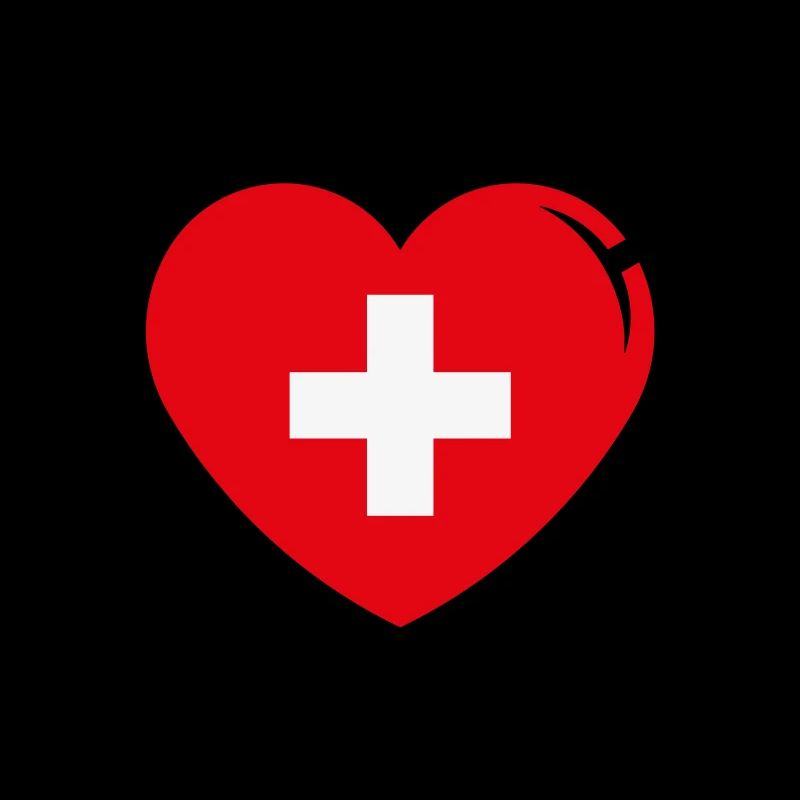 Coeur avec Croix Suisse et Flèche (Suisse / 3C)