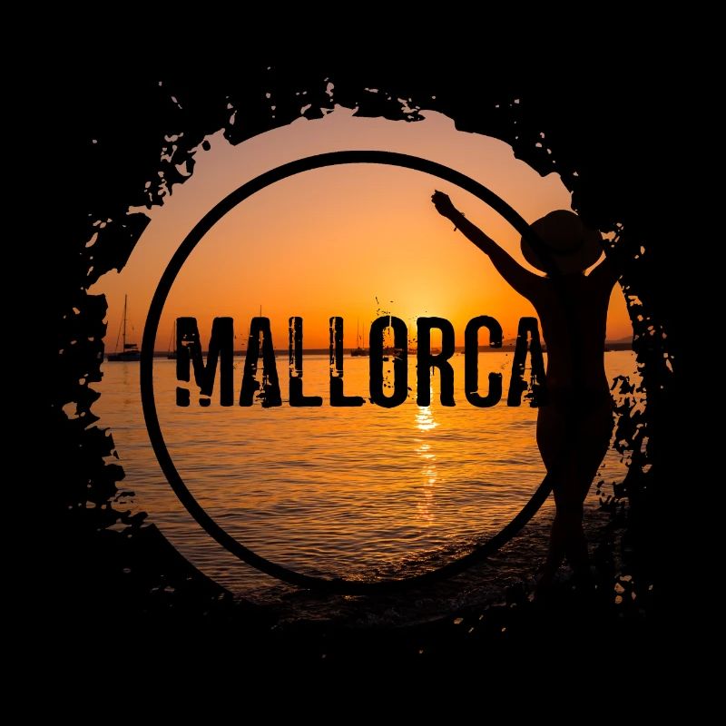 Mallorca Spain Summer Sun Beach Sea Palm Trees