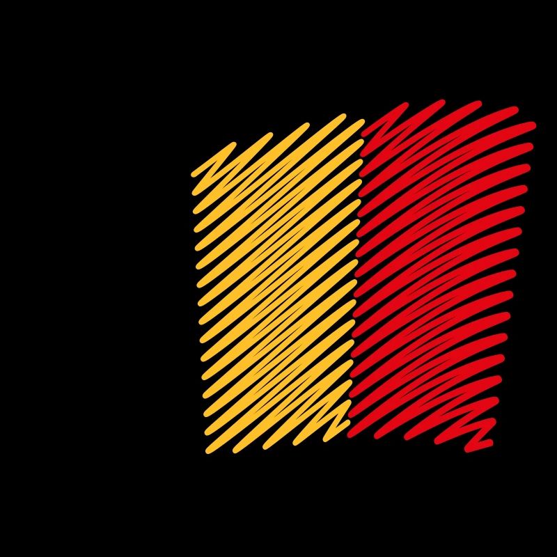 Drapeau De La Belgique / Tricolore (Scribble)