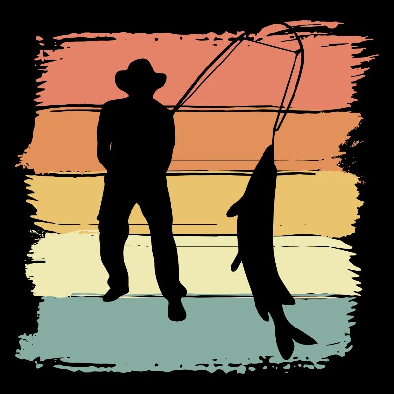 Pêche Pêche rétro vintage