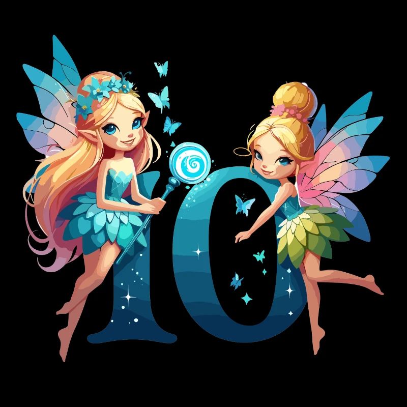 10 Jahre Fee Elfe Geburtstag Geschenk