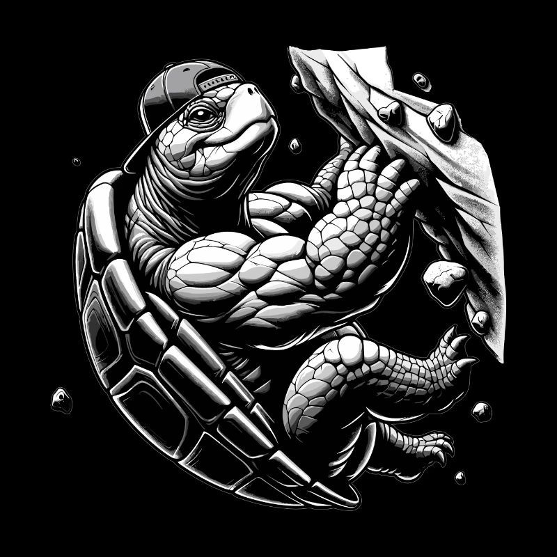 Bouldern Schildkröte Klettern Geschenk