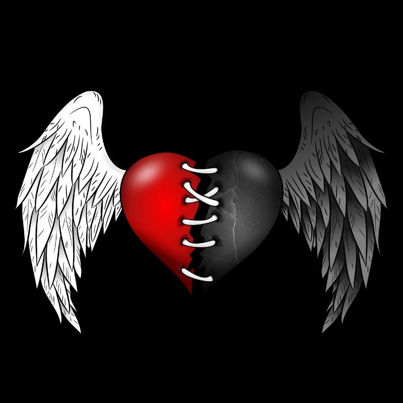 Halb Engel, halb Dämon