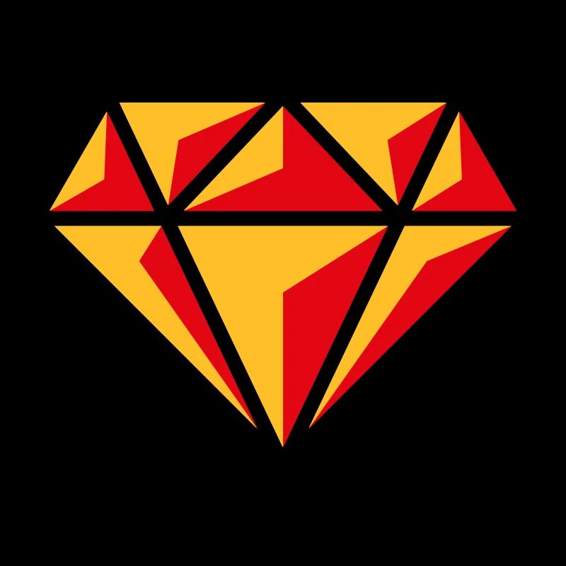 Diamant (Edelstein Brillant Symbol / POS Red 3C)