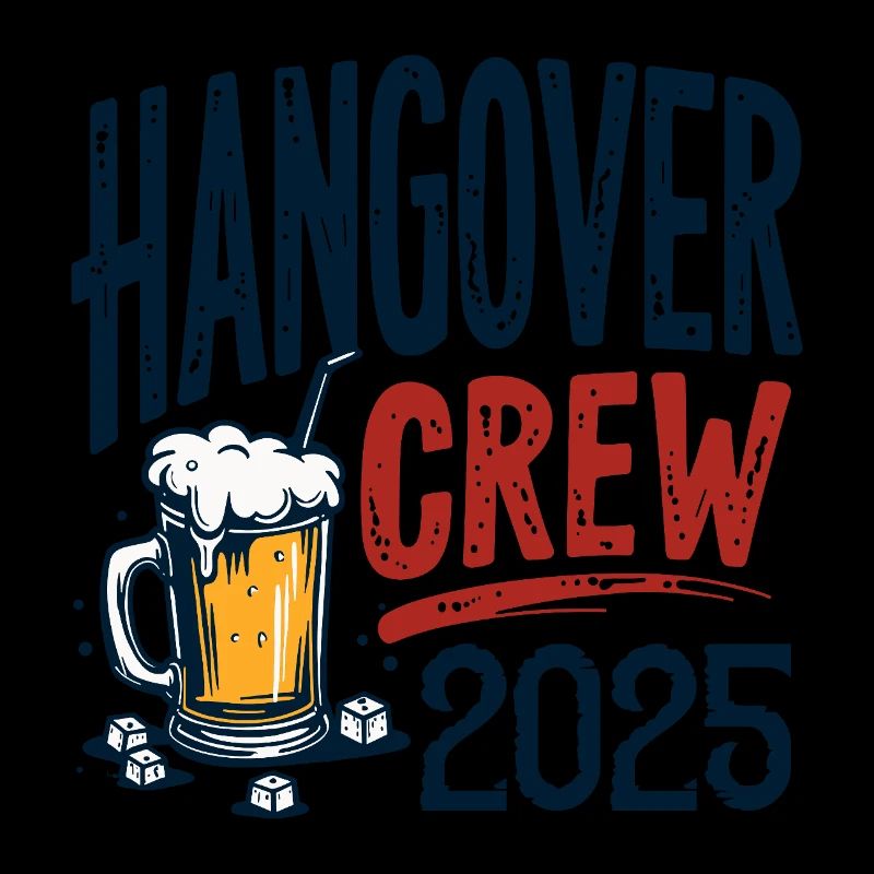 Hangover Crew 2025 – ultimative Partyshirt