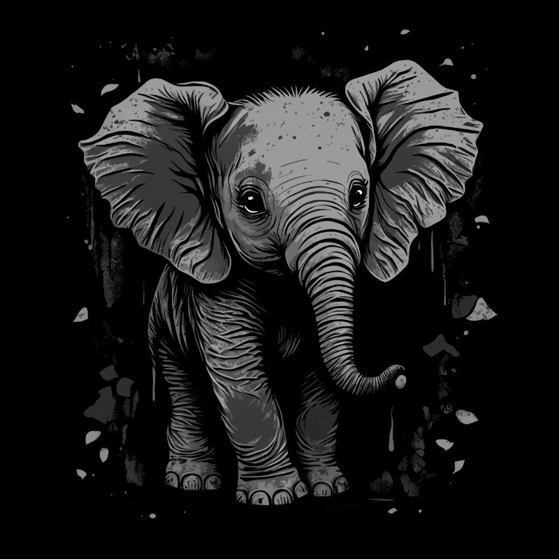 Cute baby elephant
