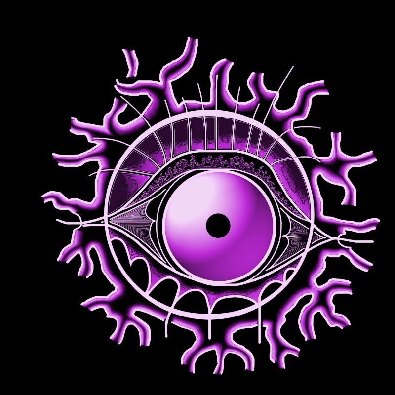 Auge lila