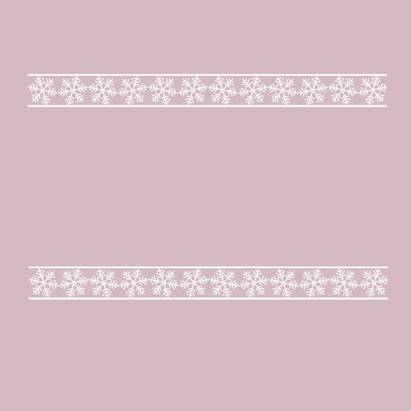 White Snowflakes Beam Stripe Decoration