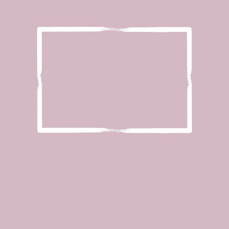 White brush strokes Rectangular frame