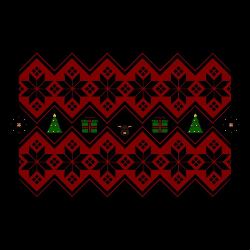 Weihnachten Weihnachtspulli Elch Baum Geschenk