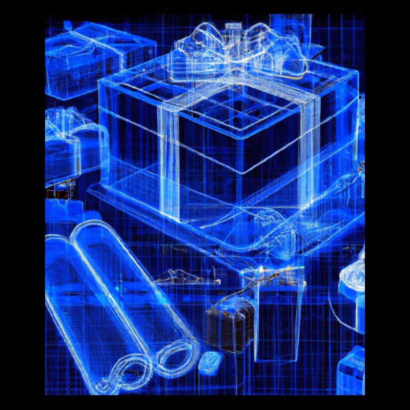 Christmas Christmas Tree Schematic Blueprint