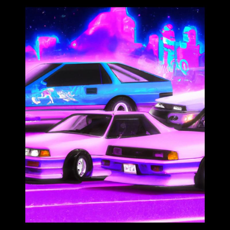 Vaporwave Aesthetic Synthwave Car