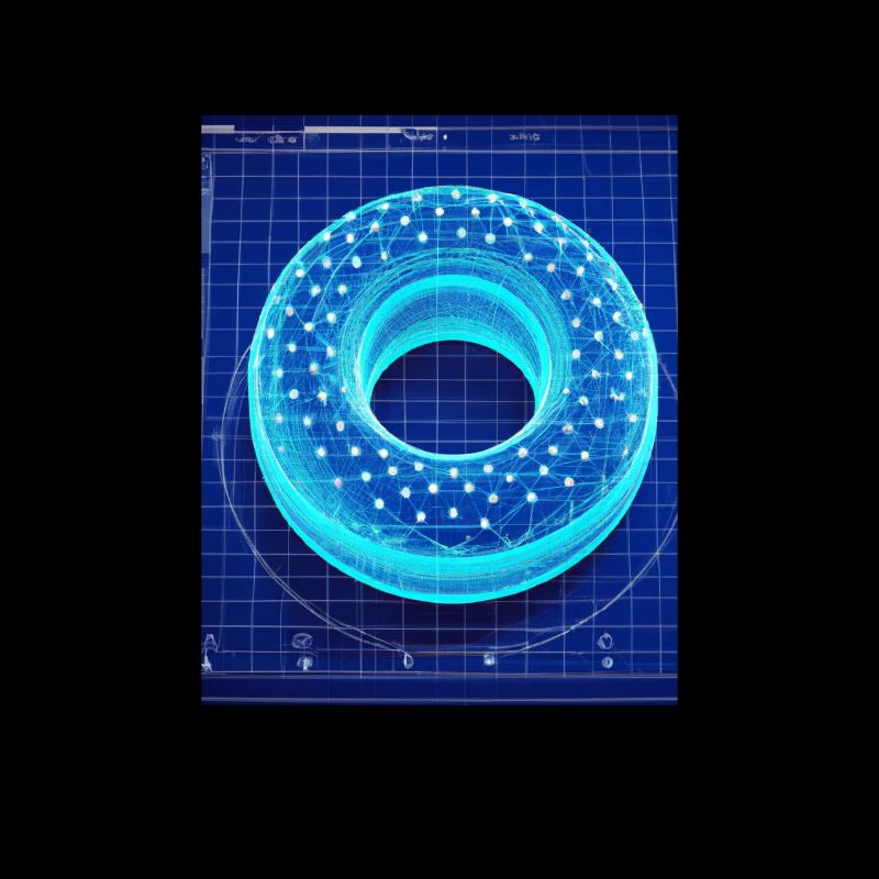 Donut Blueprint Chef Pâtissier Gâteau Cuisson