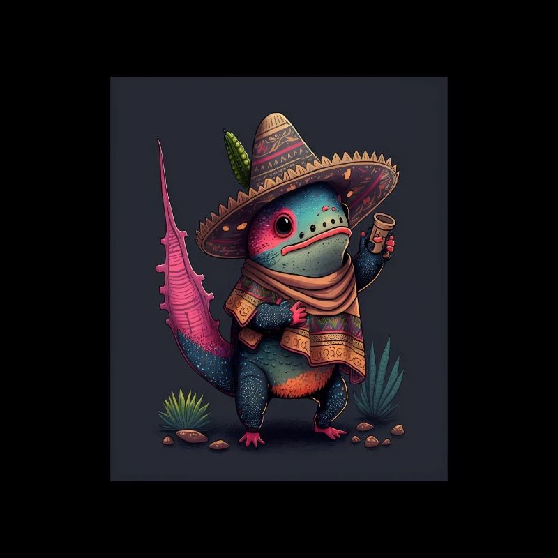 Mexican Walking Fish Kawaii Dabbing Mexican