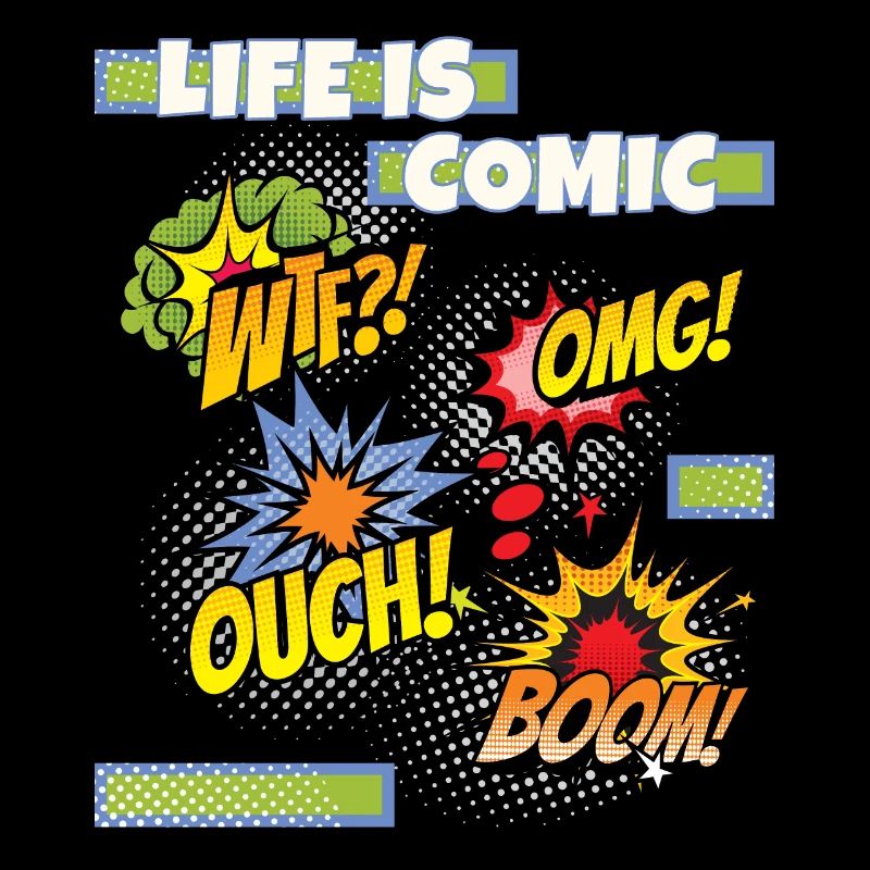 Comic, Comic-Strips, lustiger Spruch Comicstyle