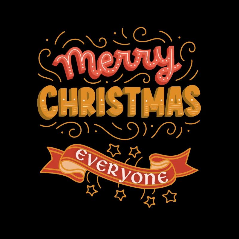 Noël, Typographie, Vintage Joyeux Noël