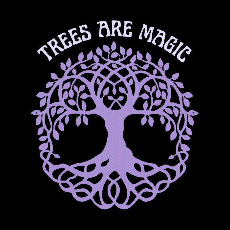 Baum-Illustration, Spruch, Lebensbaum