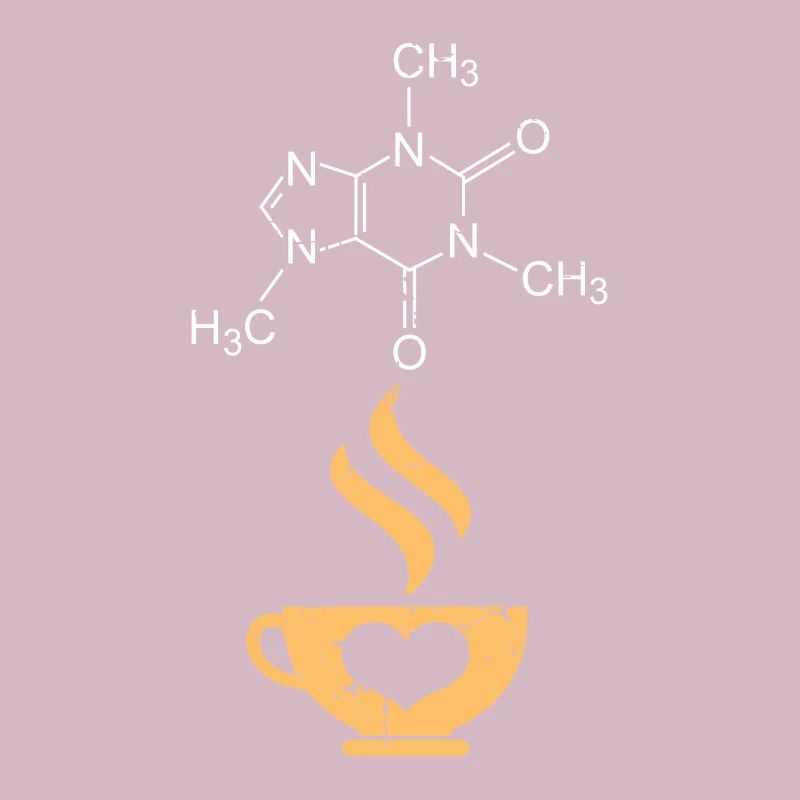 Caféine molécule café science nerd