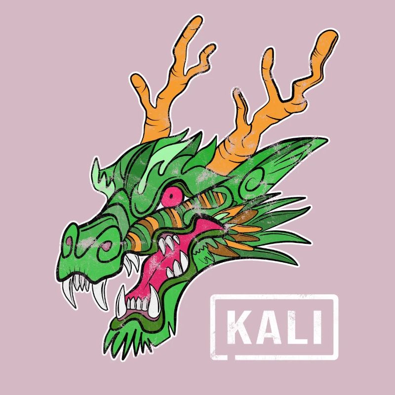 Kali Linux Administrateur de l'ordinateur Tux Dragon Head